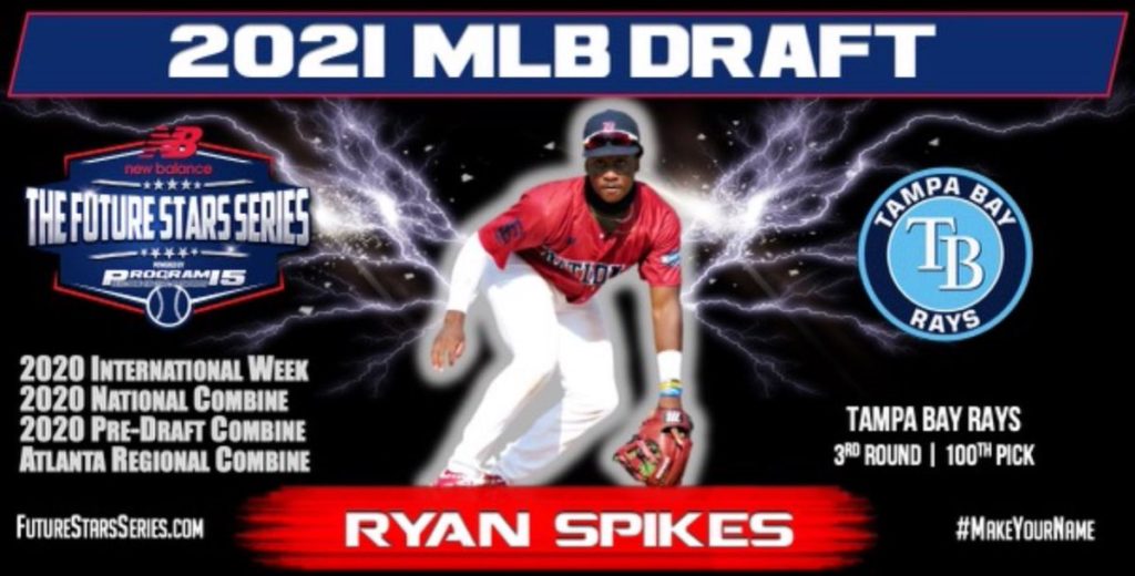 2021 MLB Draft: Ryan Spikes, 100th Overall, Tampa Bay Rays - Future Stars  Series